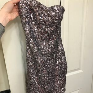Silver sequence dress